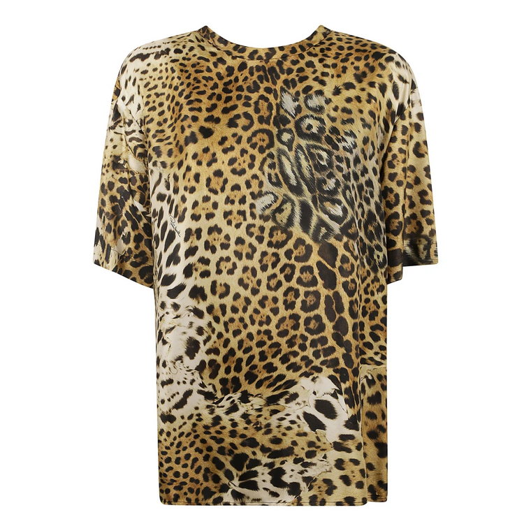 Leopard Print Show T-Shirt Roberto Cavalli