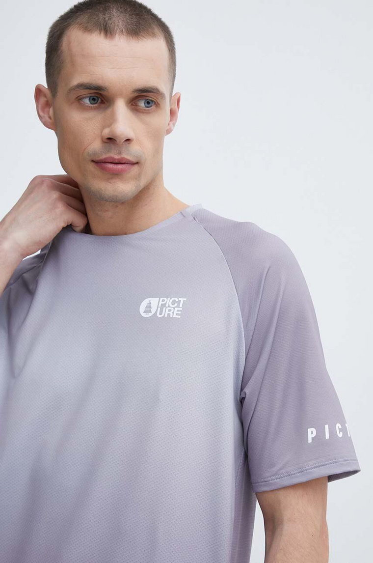 Picture t-shirt sportowy Osborn Printed kolor fioletowy wzorzysty MTS1076