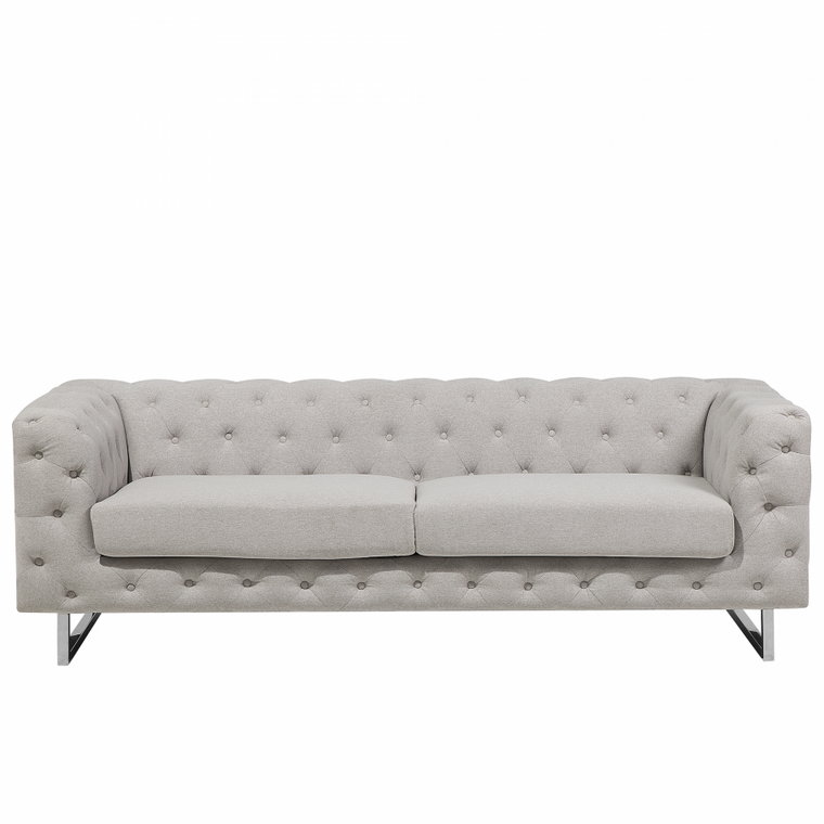 Sofa tapicerowana trzyosobowa beżowa Rosai kod: 4260602379782