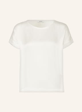 Reiss T-Shirt Helen Z Mieszanki Materiałów Z Dodatkiem Jedwabiu beige