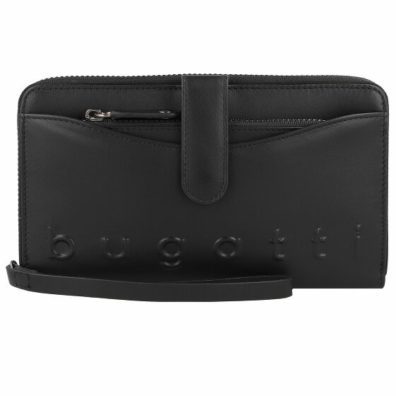 bugatti Daphne Portfel Ochrona RFID Skórzany 19 cm schwarz