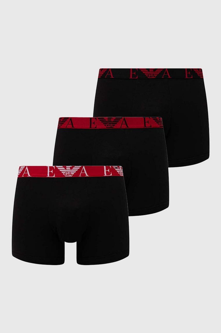 Emporio Armani Underwear bokserki 3-pack męskie kolor czarny 111473 4F715