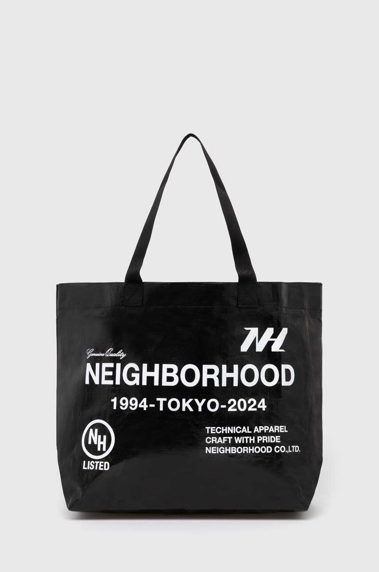 NEIGHBORHOOD torba Logo Flexible Bag-M kolor czarny 241MYNH.CG04