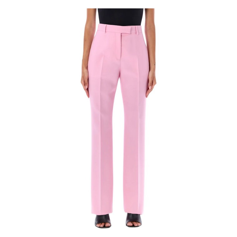 Bubble Pink Aw23 Spodnie w Stylu Garniturowym Salvatore Ferragamo