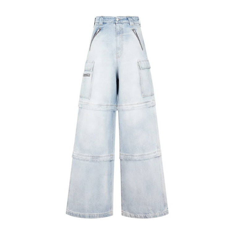 Jasnoniebieskie Transformer Baggy Jeans Vetements