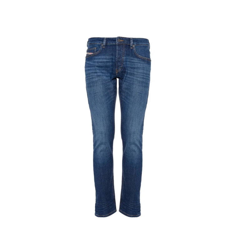 Ciemnoniebieskie Low Waist Skinny Jeans dla Mężczyzn Diesel