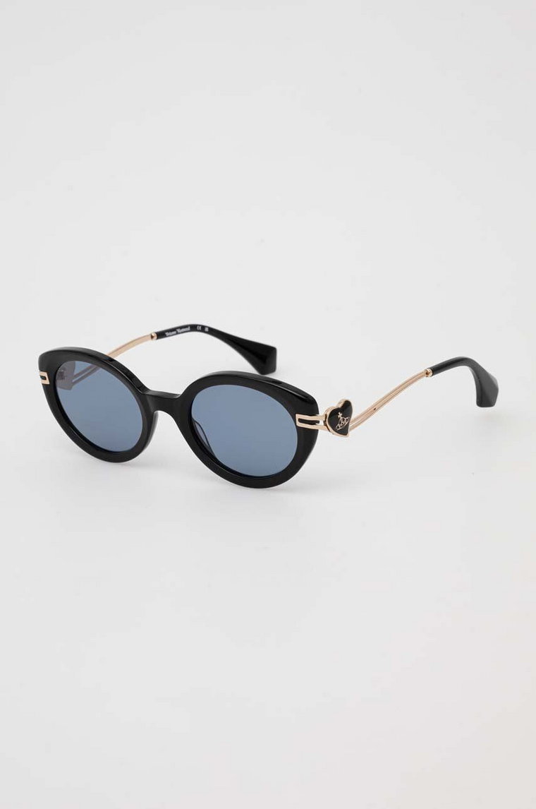 Vivienne Westwood okulary przeciwsłoneczne damskie kolor czarny VW506000153