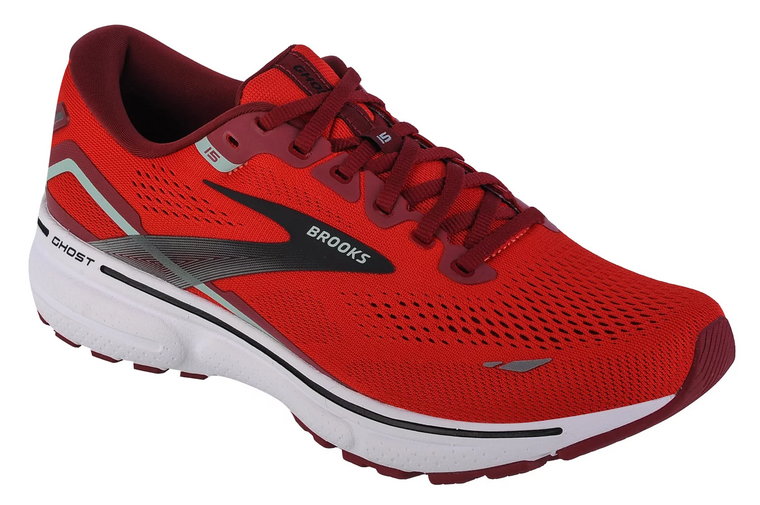 Brooks Ghost 15 1103931D650, Męskie, Czerwone, buty do biegania, tkanina, rozmiar: 41