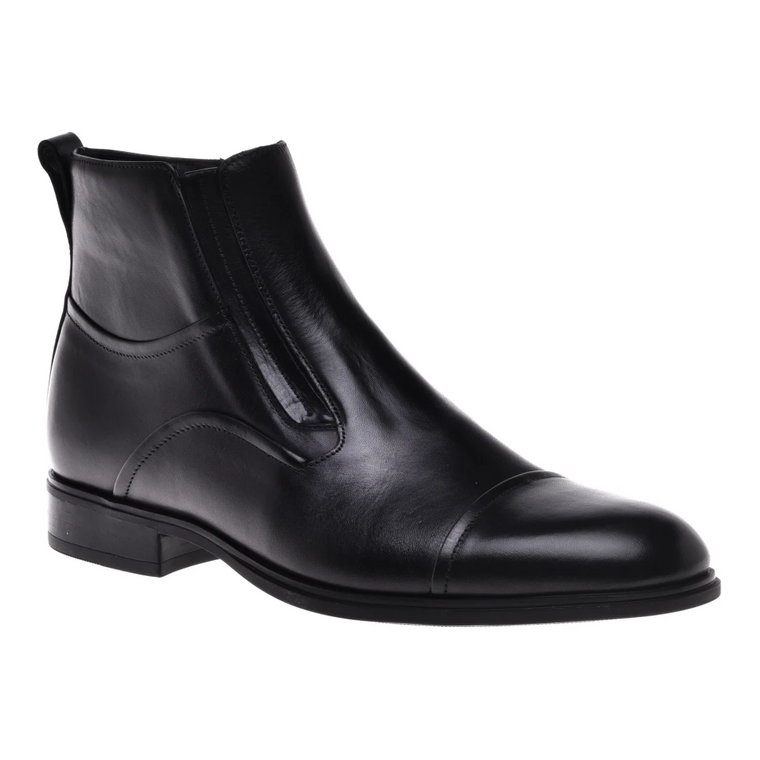 Black calfskin ankle boots Baldinini