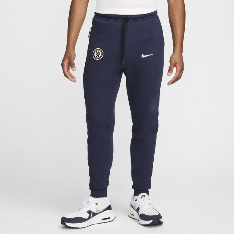 Męskie joggery piłkarskie Nike Chelsea F.C. Tech Fleece - Niebieski