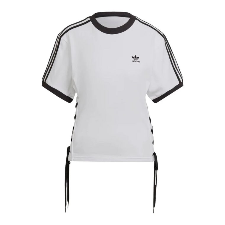 Prosty Biały T-Shirt dla Kobiet Adidas