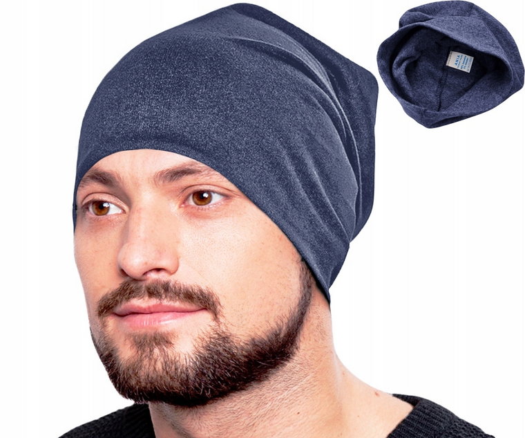 Czapka Męska Beanie Uniwersalna Jednowarstwowa