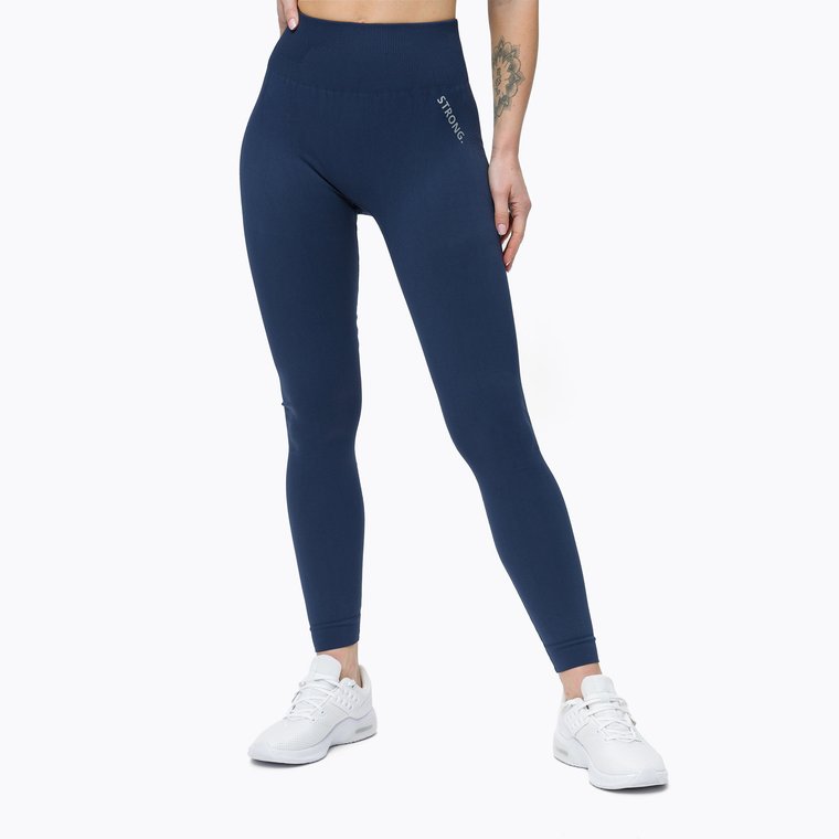 Legginsy treningowe damskie STRONG POINT Shape & Comfort Push Up navy blue