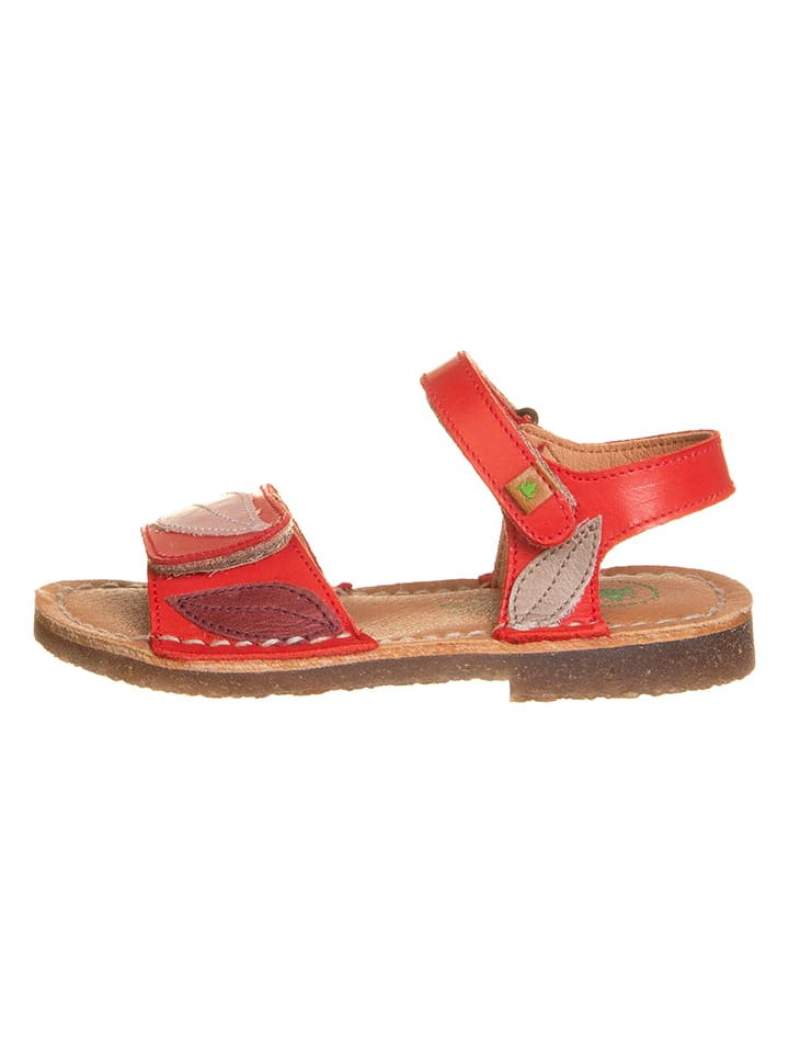 El Naturalista Skórzane sandały "Ibiza" w kolorze czerwonym