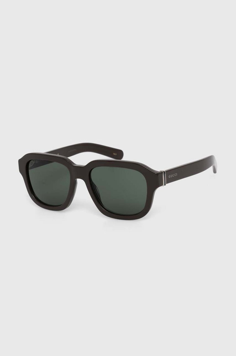 Gucci okulary przeciwsłoneczne męskie kolor brązowy GG1508S