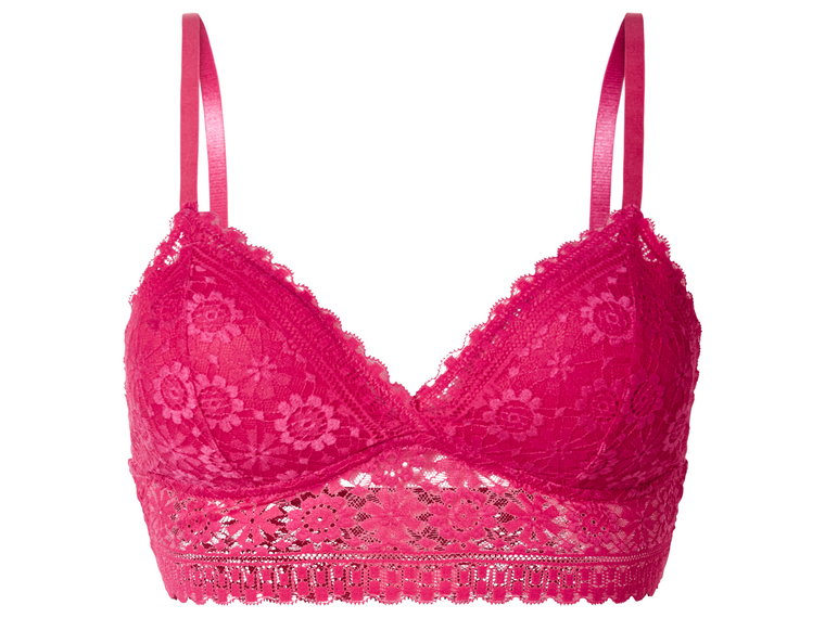 esmara Biustonosz typu bustier z koronką (Różowy, M (40/42))