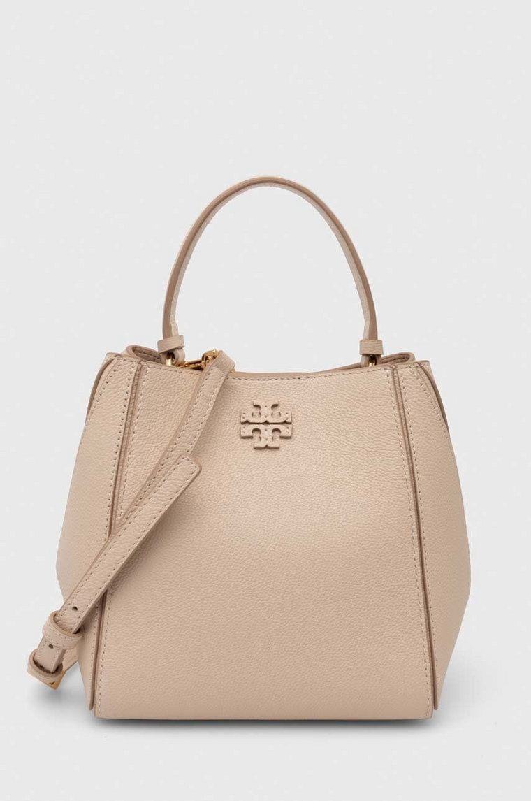 Tory Burch torebka skórzana McGraw Small kolor beżowy 158500.724