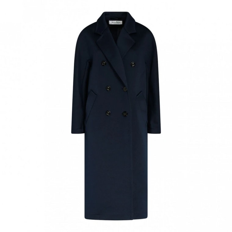 Midnight Blue Virgin Wool Icon Coat - Rozmiar 40 Max Mara