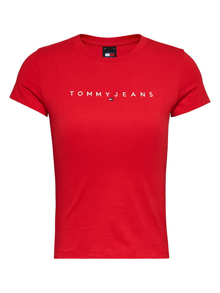 TOMMY JEANS Koszulka w kolorze czerwonym