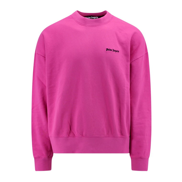 Oversize Sweter w Kolorze Różowym, Wyprodukowany we Włoszech Palm Angels