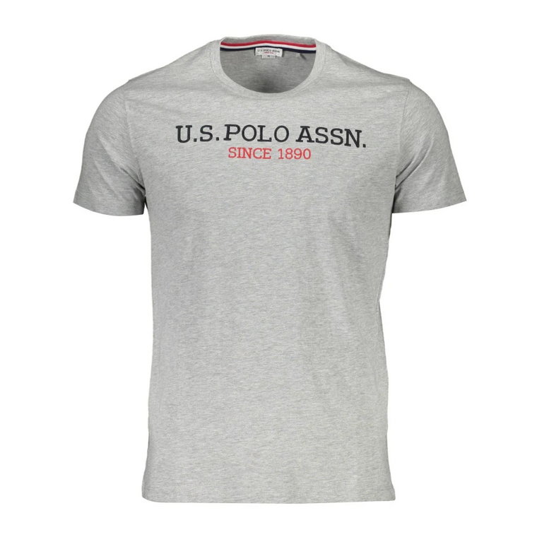 Gray Cotton T-Shirt U.s. Polo Assn.
