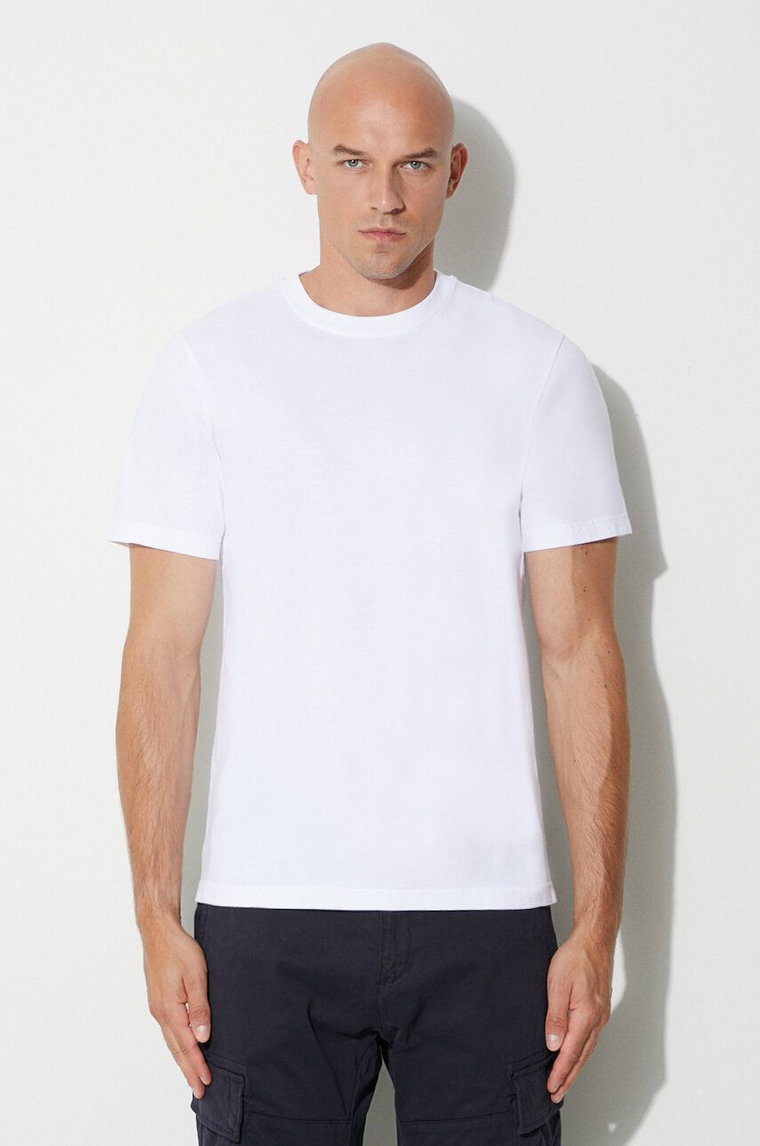 Han Kjøbenhavn t-shirt bawełniany kolor biały gładki