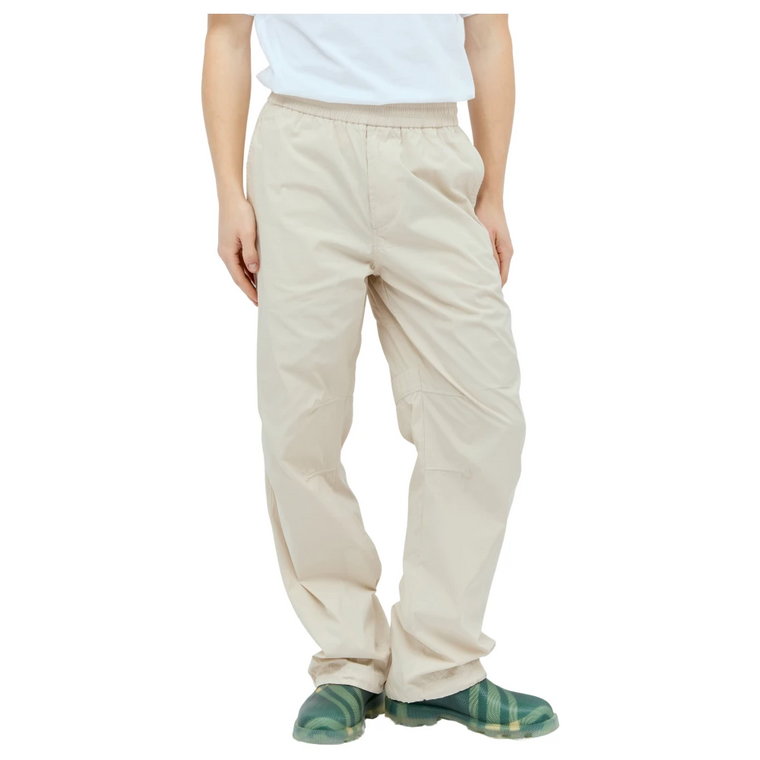 Spodnie z elastycznym pasem z mieszanki bawełny Burberry