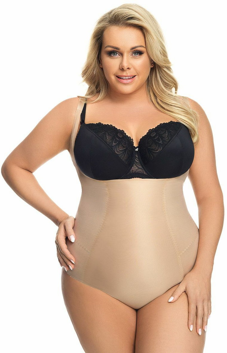 K148 Sanremo modelujące body, Kolor beżowy, Rozmiar 3XL, Gorsenia