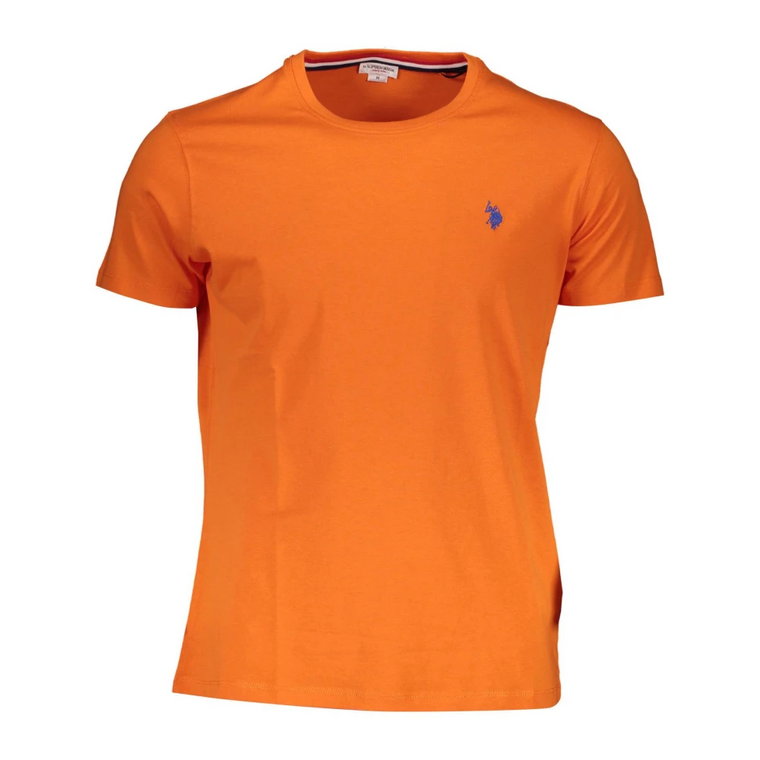 Orange Cotton T-Shirt U.s. Polo Assn.