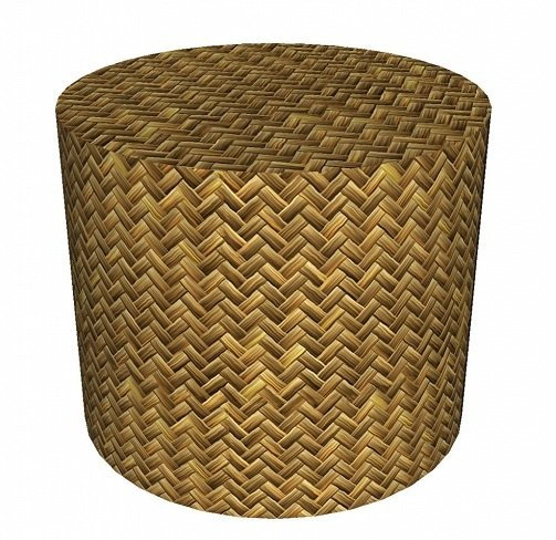 Sunlovers, pufa, Rattan, 40x40 cm