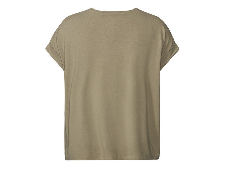 esmara T-shirt damski z wiskozą (XS (32/34), Khaki)