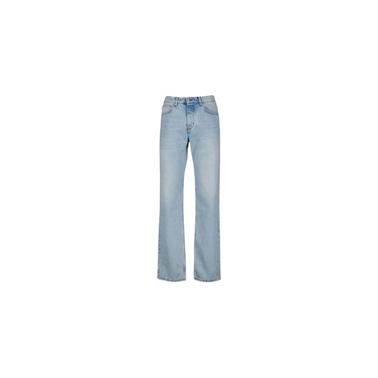 Bleach Blue Classic Fit Jeans Ami Paris