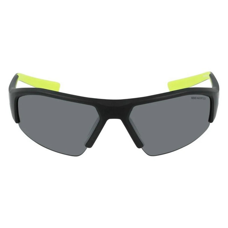 Eleganckie okulary przeciwsłoneczne z czarno-srebrną ramką Nike