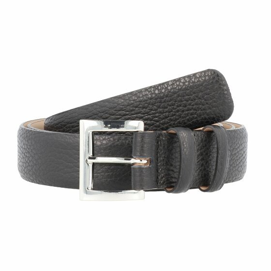 abro Adria Belt Leather black/nickel 100 cm
