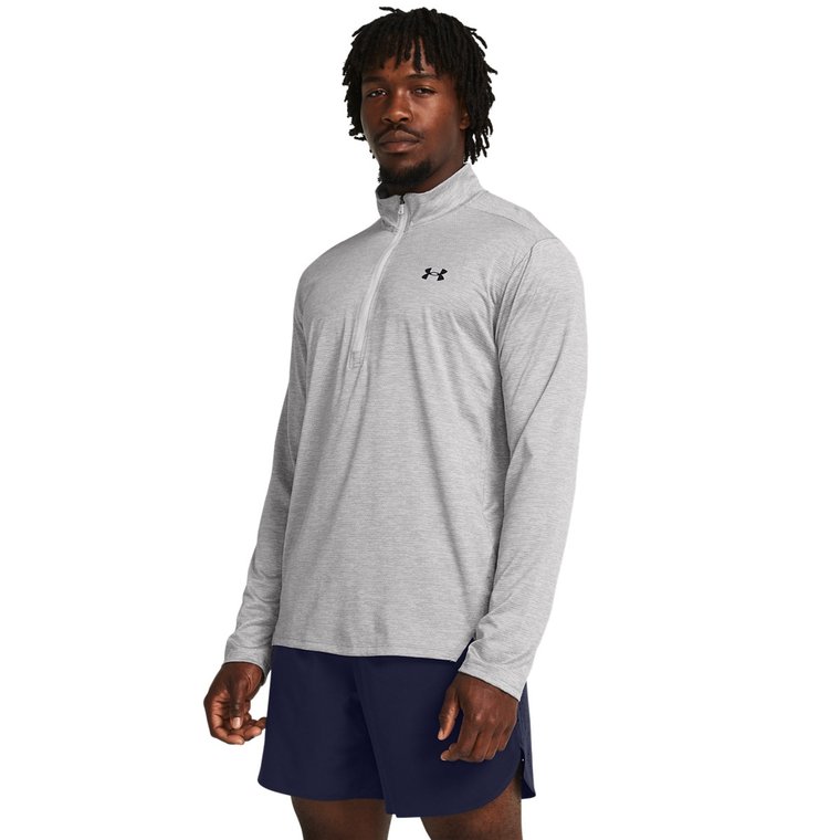 Męski longsleeve treningowy Under Armour UA Tech Vent 1/2 Zip - szary