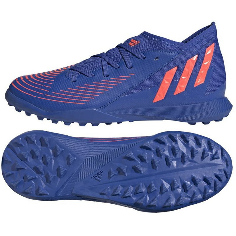 Buty piłkarskie adidas Predator Edge.3 Tf Jr GX2640 niebieskie błękity i granat