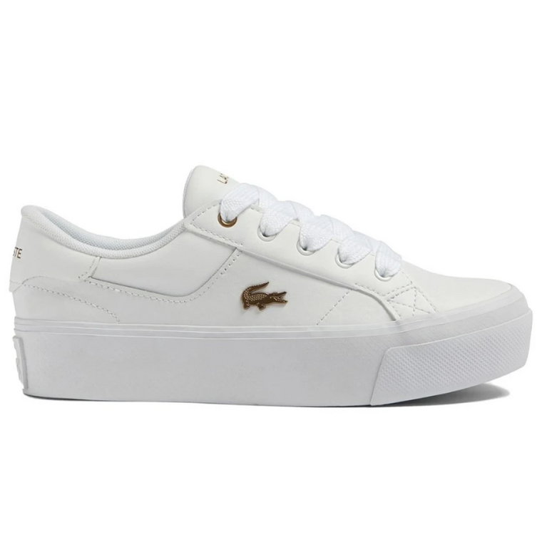 Białe Ziane Platform Sneakers Lacoste