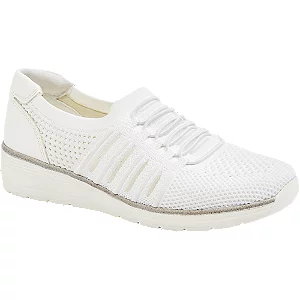 Białe sneakersy easy street - Damskie - Kolor: Białe - Rozmiar: 4