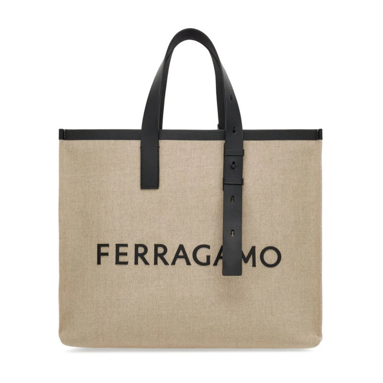 Beżowe torby Ferragamo Salvatore Ferragamo