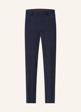 Hugo Spodnie Garniturowe Hesten Extra Slim Fit blau