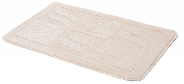 Prostokątny kremowy dywanik łazienkowy - Frumo 4X