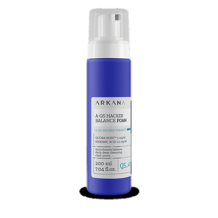 Arkana A-QS Hacker Balance Foam Pianka Do Demakijażu Skóry z Zaburzonym Mikrobiomem 200 ml