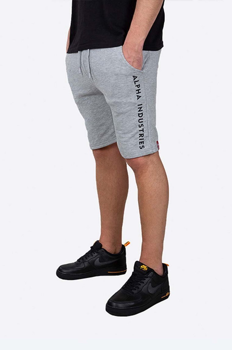 Alpha Industries szorty Al Sweat męskie kolor szary 116365.17-SZARY