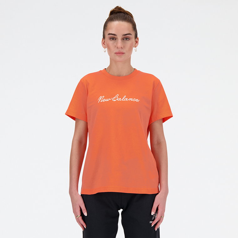 Koszulka damska New Balance WT41909GFR  pomarańczowa
