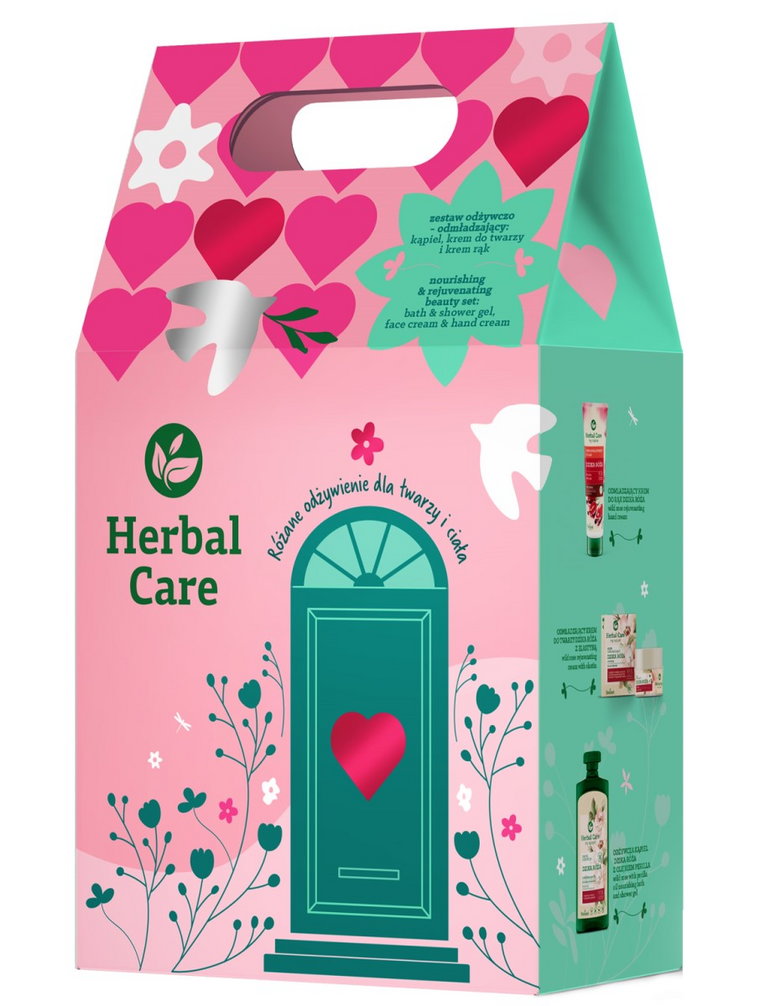 Herbal Care Dzika Róża (Kąpiel + Krem do twarzy + Krem do rąk)