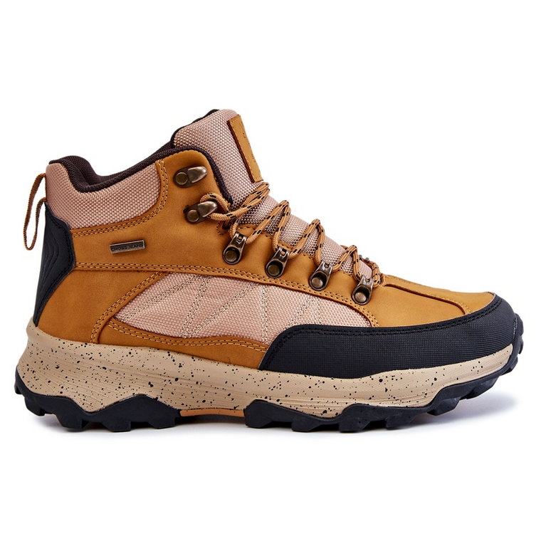 Męskie Buty Trekkingowe Ocieplane Cross Jeans KK1R4020C Camel brązowe