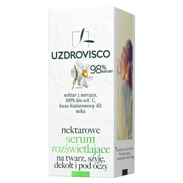 Uzdrovisco Narcyz Nektarowe Serum Rozświetlające Na Twarz, Szyję, Dekolt I Pod Oczy 50 ml