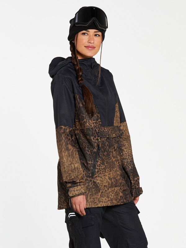 Volcom Mirror Pullover LEOPARD kurtka zimowa kobiety - XS