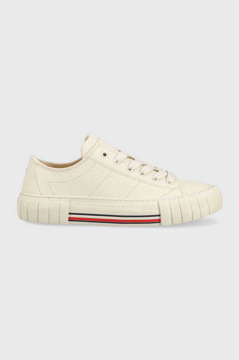 Tommy Hilfiger sneakersy dziecięce kolor beżowy