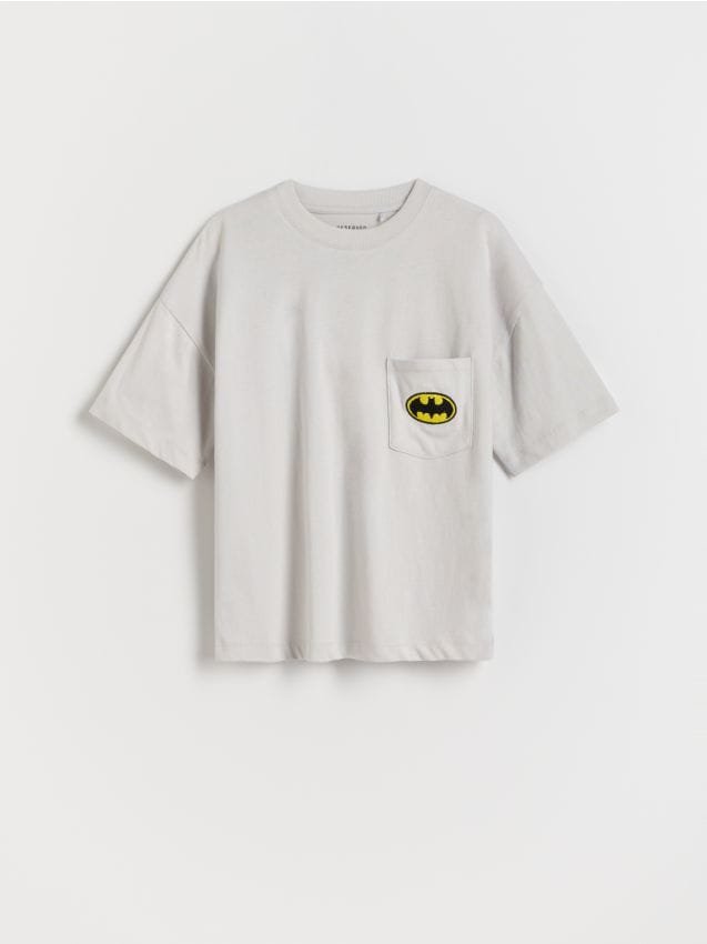 Reserved - T-shirt oversize Batman - jasnoszary